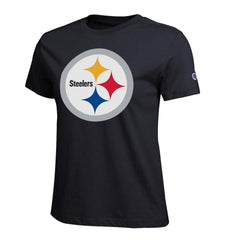 Pittsburgh Steelers Champion Women's Logo T-Shirt - Black on sale
