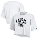 Las Vegas Raiders Champion Women's Boyfriend Cropped T-Shirt - White sale