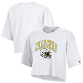 Los Angeles Chargers Champion Women's Boyfriend Cropped T-Shirt - White online