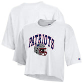 New England Patriots Champion Women's Boyfriend Cropped T-Shirt - White discount