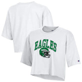 Philadelphia Eagles Champion Women's Boyfriend Cropped T-Shirt - White cheap