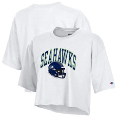 Seattle Seahawks Champion Women's Boyfriend Cropped T-Shirt - White for sale