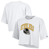 Pittsburgh Steelers Champion Women's Boyfriend Cropped T-Shirt - White discount