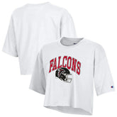 Atlanta Falcons Champion Women's Boyfriend Cropped T-Shirt - White discount