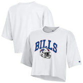 Buffalo Bills Champion Women's Boyfriend Cropped T-Shirt - White outlet