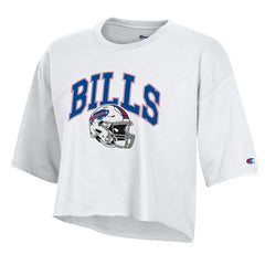 Buffalo Bills Champion Women's Boyfriend Cropped T-Shirt - White outlet