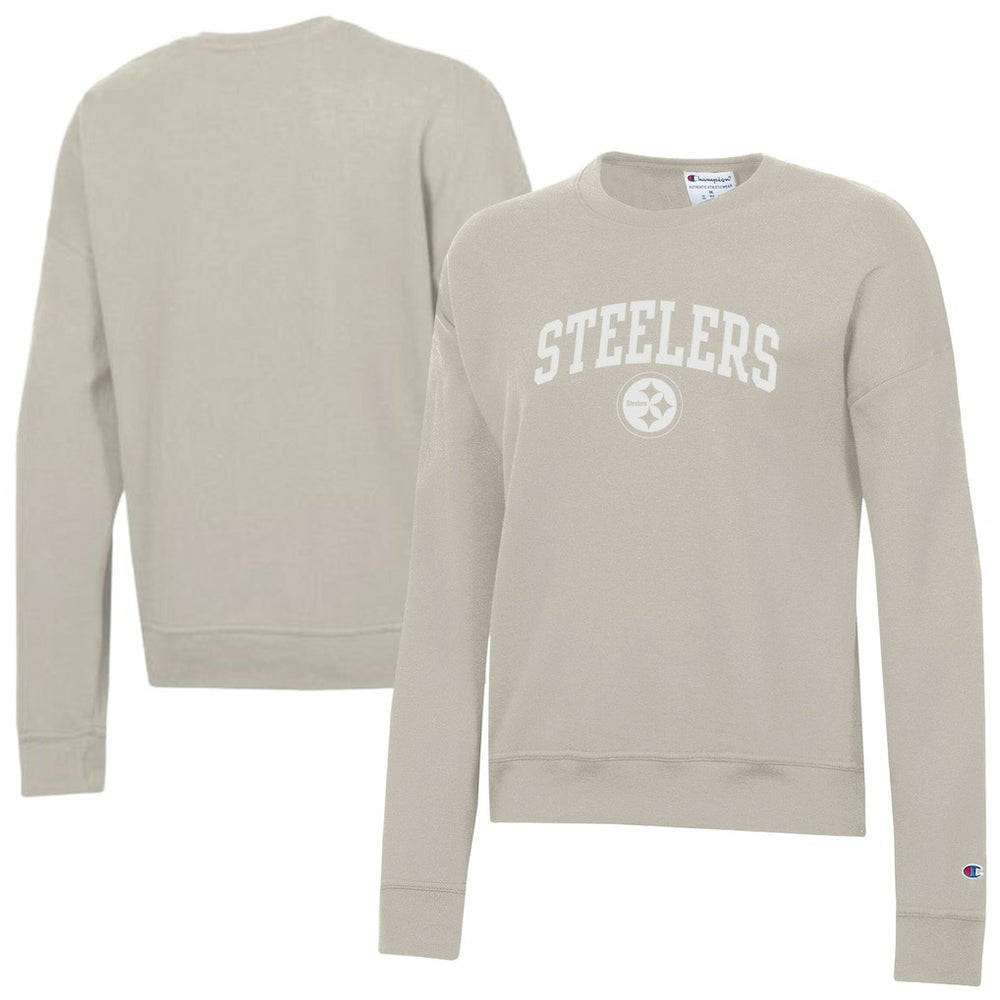 Pittsburgh Steelers Champion Women's Powerblend Cocoa Butter Fleece Sweatshirt - Light Brown for sale
