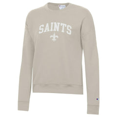 New Orleans Saints Champion Women's Powerblend Cocoa Butter Fleece Sweatshirt - Light Brown for sale