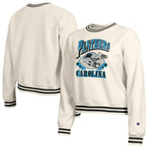 Carolina Panthers Champion Women's Reverse Weave Fleece Sweatshirt - Cream sale