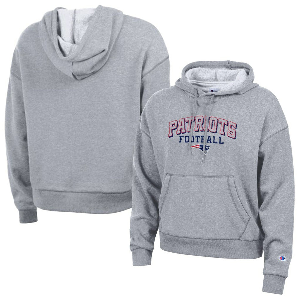New England Patriots Champion Women's Triumph Tri-Blend Hoodie - Gray for sale
