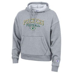 Green Bay Packers Champion Women's Triumph Tri-Blend Hoodie - Gray for sale