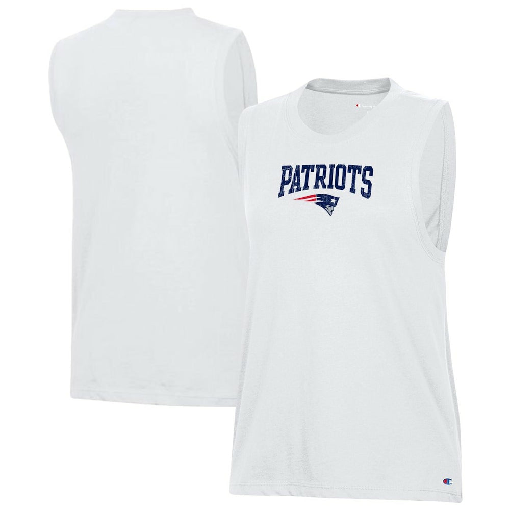 New England Patriots Champion Women's Muscle Tank Top - White for sale