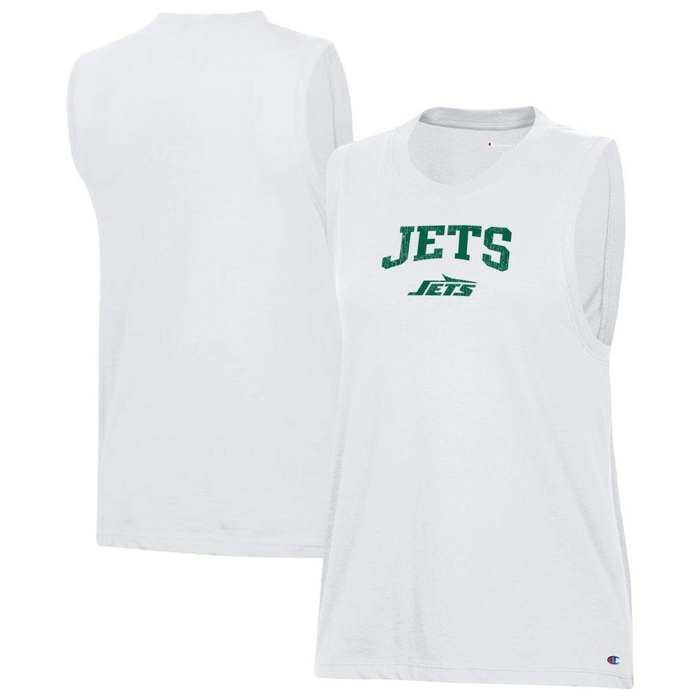 New York Jets Champion Women's Muscle Tank Top - White cheap