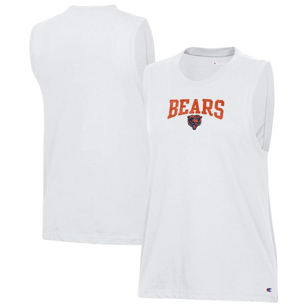 Chicago Bears Champion Women's Muscle Tank Top - White cheap