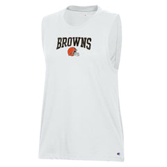 Cleveland Browns Champion Women's Muscle Tank Top - White for sale