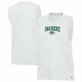 Green Bay Packers Champion Women's Muscle Tank Top - White sale
