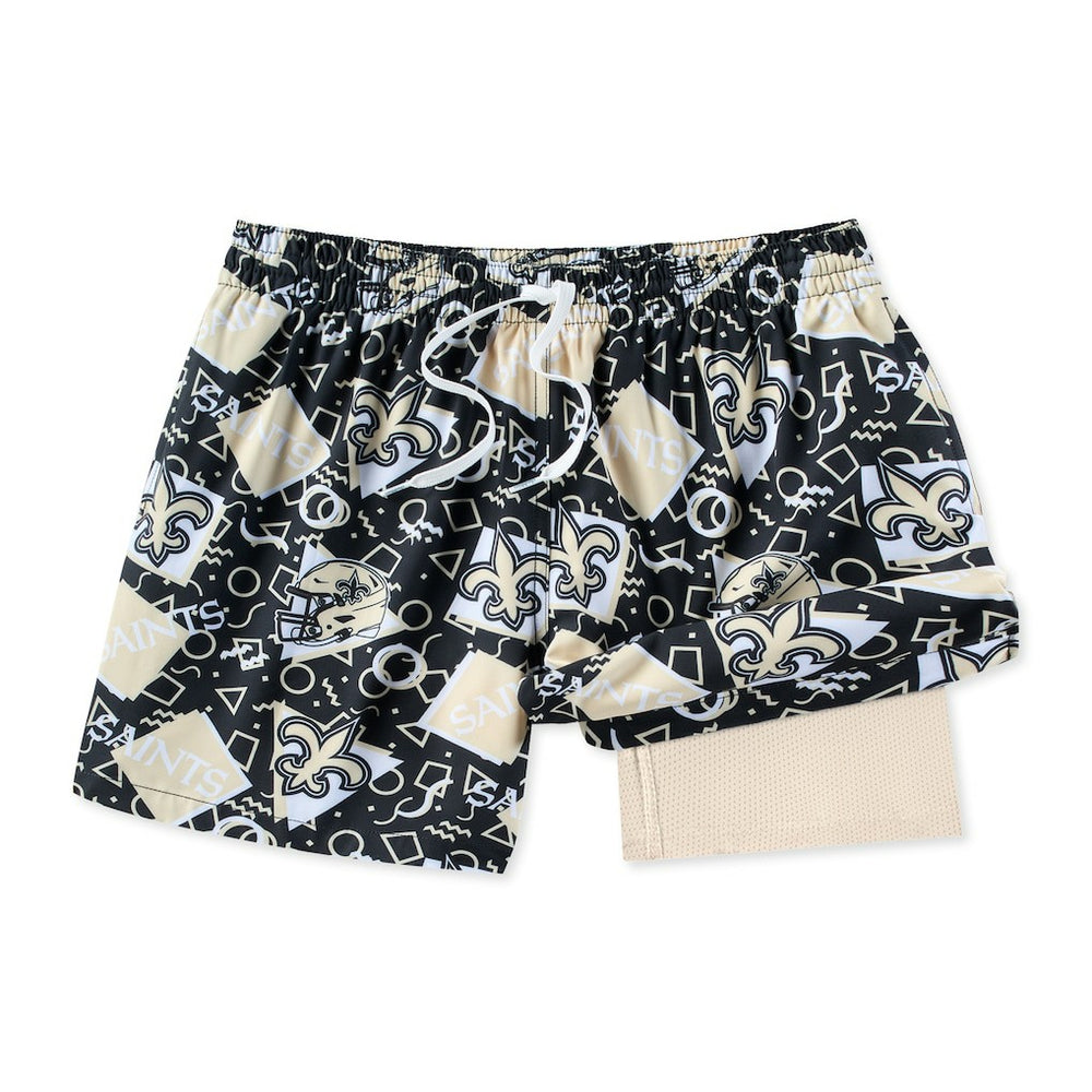 New Orleans Saints Chubbies Game Day Fit Classic Lined Swim Trunks - Black outlet