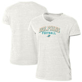 Miami Dolphins Champion Women's Triumph Tri-Blend V-Neck T-Shirt - White cheap