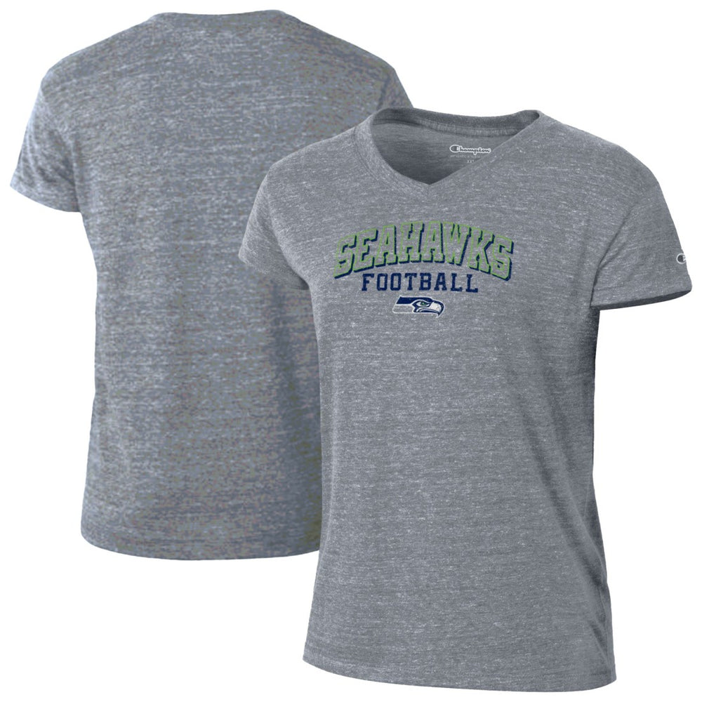 Seattle Seahawks Champion Women's Triumph Tri-Blend V-Neck T-Shirt - Gray online