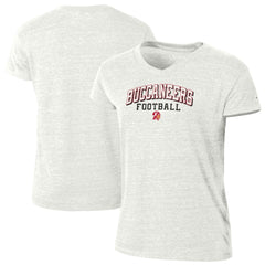 Tampa Bay Buccaneers Champion Women's Triumph Tri-Blend V-Neck T-Shirt - White on sale
