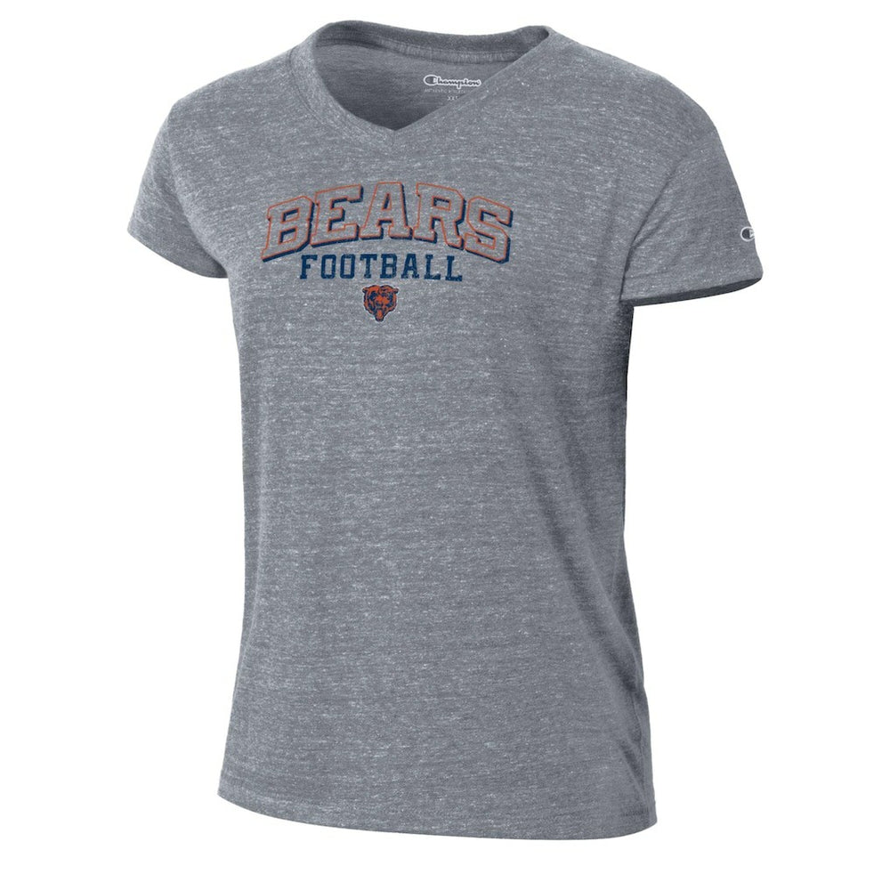 Chicago Bears Champion Women's Triumph Tri-Blend V-Neck T-Shirt - Gray cheap