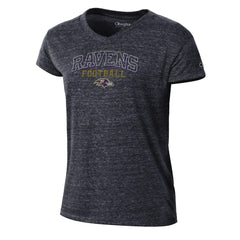 Baltimore Ravens Champion Women's Triumph Tri-Blend V-Neck T-Shirt - Black for sale
