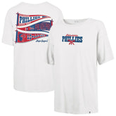 Philadelphia Phillies Women's Bow & Banner Sadie T-Shirt - Sand | 47 brand
