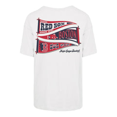 Boston Red Sox Women's Bow & Banner Sadie T-Shirt - Sand | 47 brand