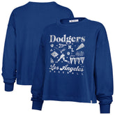 Los Angeles Dodgers Women's Team Collage Sydney Long Sleeve T-Shirt - Royal | 47 brand