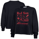Boston Red Sox Women's Team Collage Sydney Long Sleeve T-Shirt - Navy | 47 brand