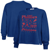 Philadelphia Phillies Women's Team Collage Sydney Long Sleeve T-Shirt - Royal | 47 brand