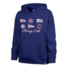Chicago Cubs Women's Bow & Banners Naomi Hoodie - Royal | 47 brand