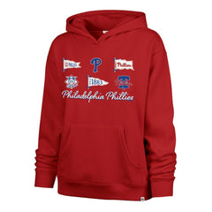 Philadelphia Phillies Women's Bow & Banners Naomi Hoodie - Red | 47 brand