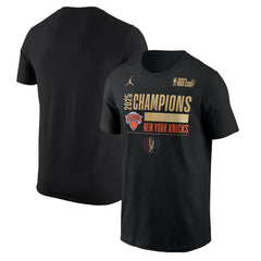 New York Knicks Jordan Brand 2025 NBA Cup Champions Locker Room T-Shirt - Black cheap