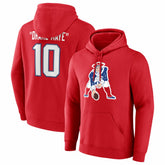 Drake Maye New England Patriots Nickname Hoodie - Red discount