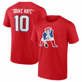 Drake Maye New England Patriots Nickname T-Shirt - Red online