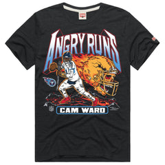 Cameron Ward Tennessee Titans Homage Unisex Angry Runs Player Graphic Tri-Blend T-Shirt - Charcoal discount