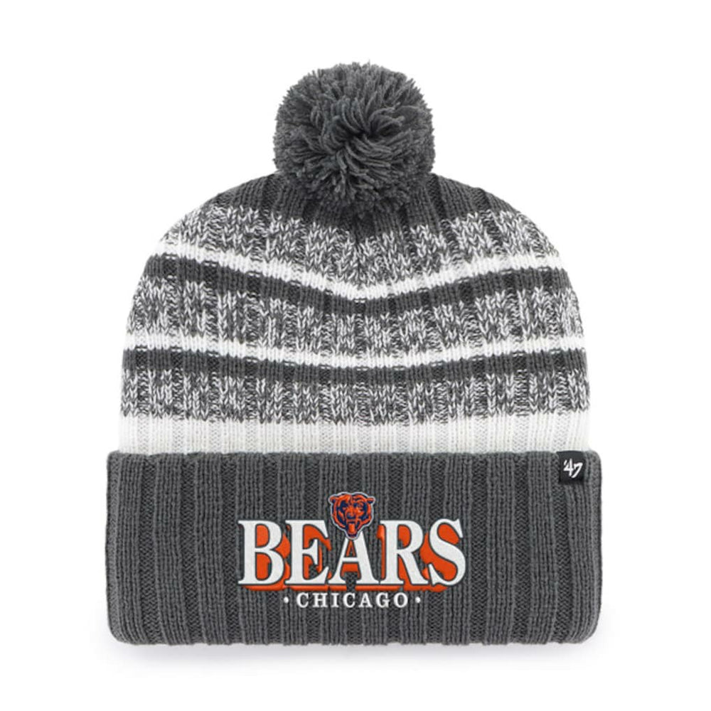 Chicago Bears '47 Tavern Cuffed Knit Hat with Pom - Charcoal online