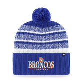 Denver Broncos '47 Tavern Cuffed Knit Hat with Pom - Royal discount