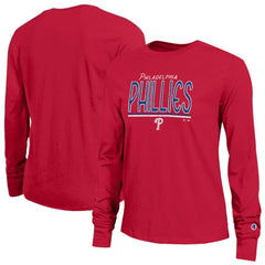Philadelphia Phillies Champion Women's Long Sleeve T-Shirt - Red