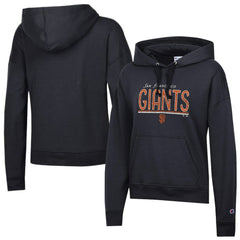 San Francisco Giants Champion Women's Vintage Powerblend Hoodie - Black