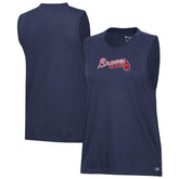 Atlanta Braves Champion Women's Muscle Tank Top - Navy