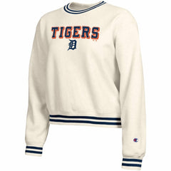 Detroit Tigers Champion Women's Reverse Weave Sweatshirt - Cream