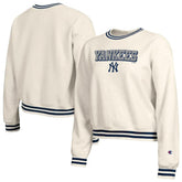New York Yankees Champion Women's Reverse Weave Sweatshirt - Cream