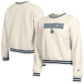 Los Angeles Dodgers Champion Women's Reverse Weave Sweatshirt - Cream