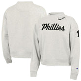 Philadelphia Phillies Champion Women's Triumph Tri-Blend Sweatshirt - Stone
