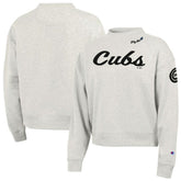 Chicago Cubs Champion Women's Triumph Tri-Blend Sweatshirt - Stone
