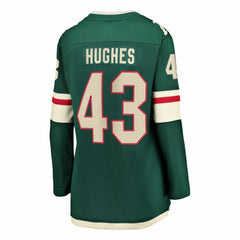 Quinn Hughes Minnesota Wild Fanatics Women's Home Breakaway Jersey Green
