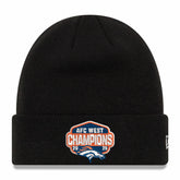 Denver Broncos New Era 2025 AFC West Division Champions Cuffed Knit Hat - Black for sale