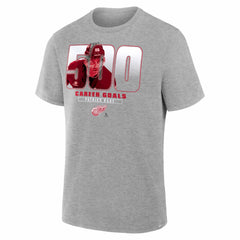 Patrick Kane Detroit Red Wings 500 Career Goals Milestone T-Shirt Gray